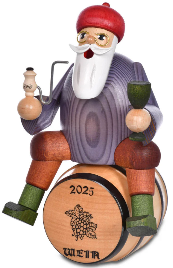 Wine merchant on a barrel, incense burner