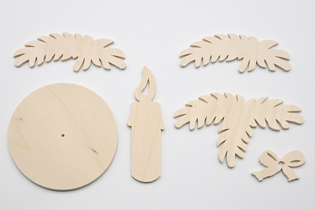 Aufsteckkerze mit runder Platte