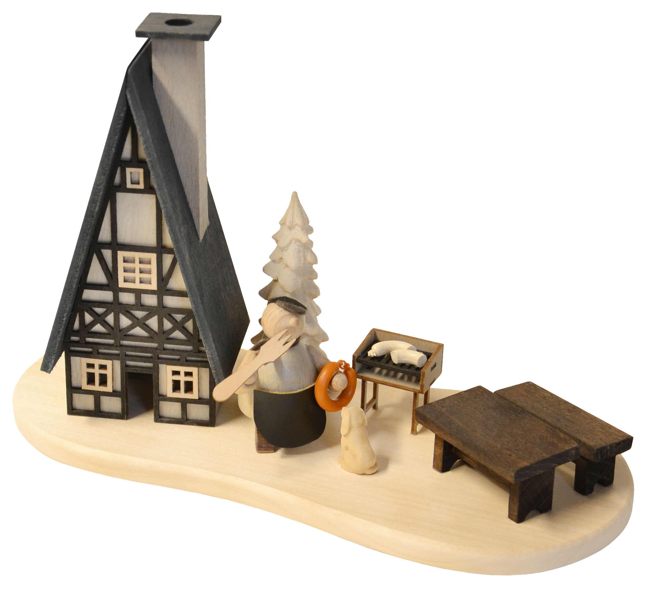 Tischschmuck, Finnhütte, Grillmeister