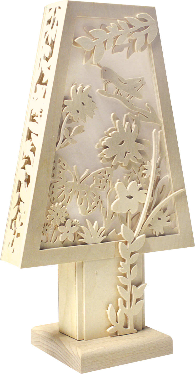 Romantic lamp, butterfly, natural