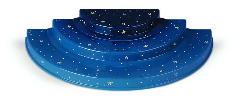 3-stufiger Engelberg, ohne Kerzentüllen, 32 x 15,5 x 5,5 cm