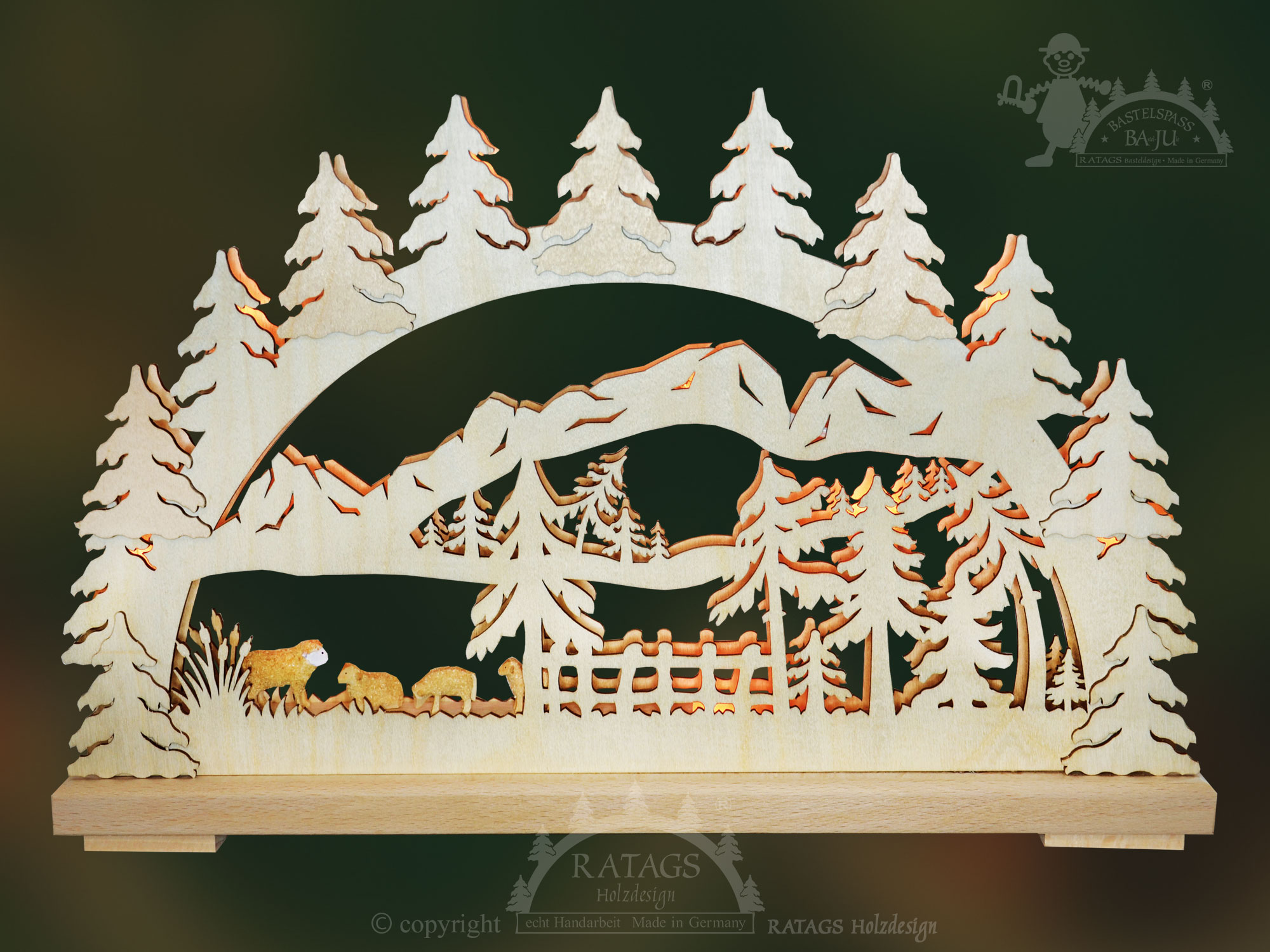 Crafting candle arch, small, mountains