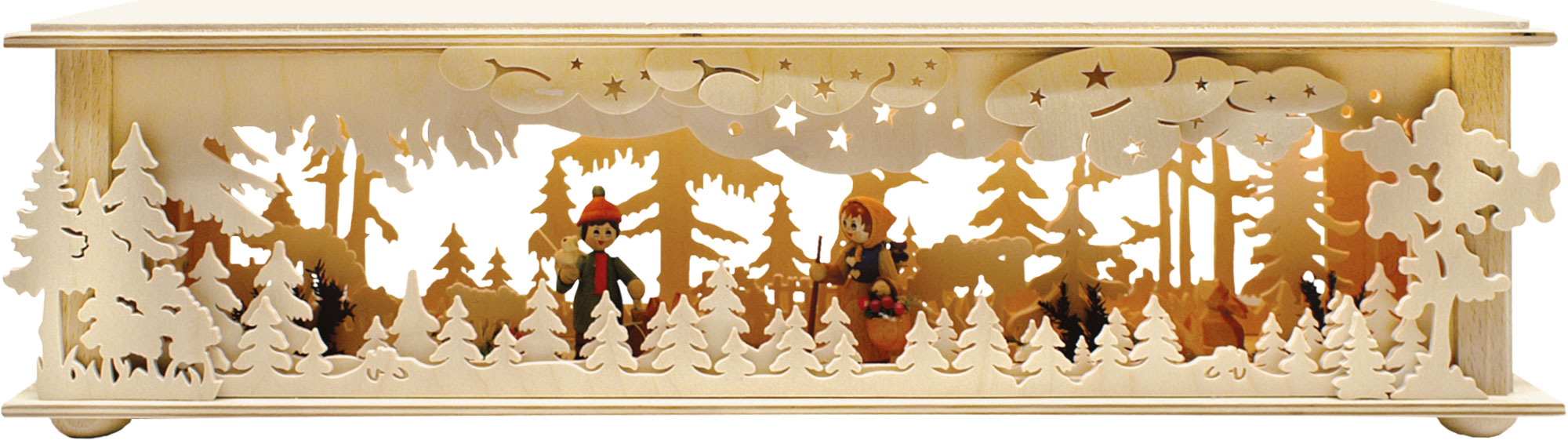 Small room light, flat forest, spring