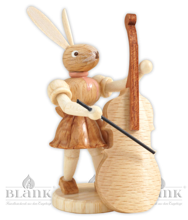 Osterhase mit Bass, natur