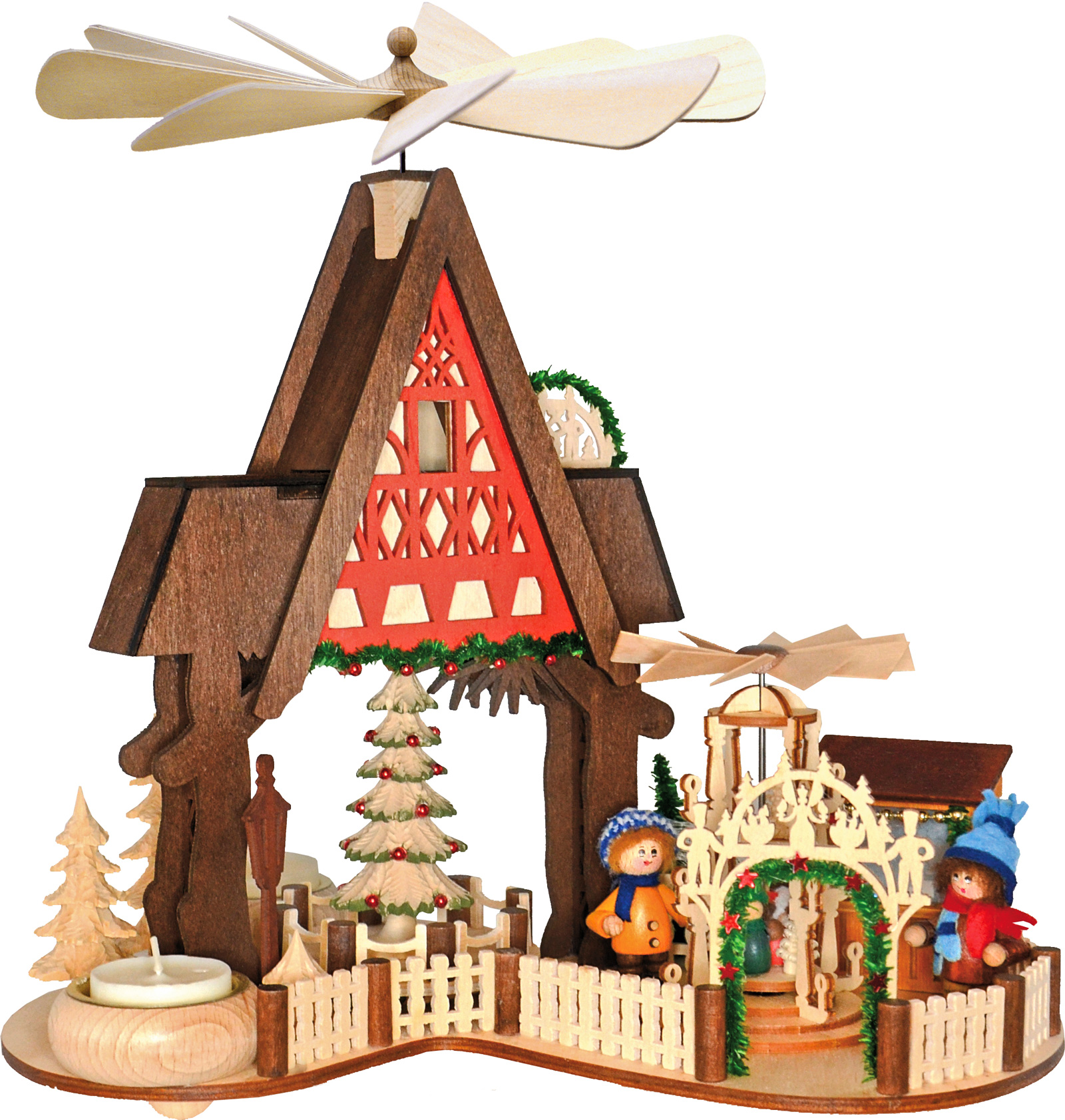 House pyramid, half-timbered house, Christmas market