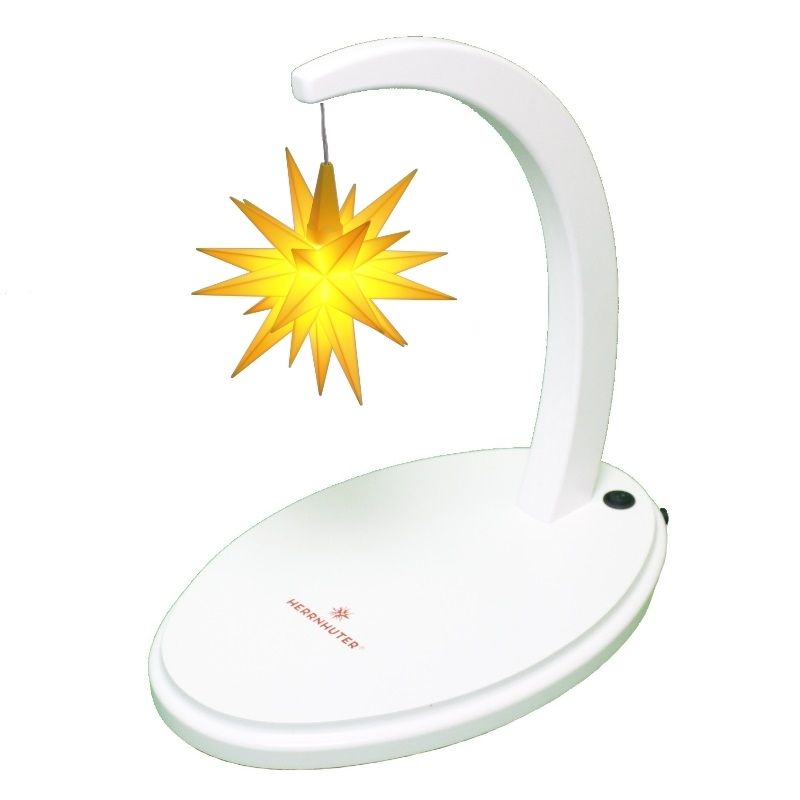 Herrnhut star arch, white lacquered yellow, A1e