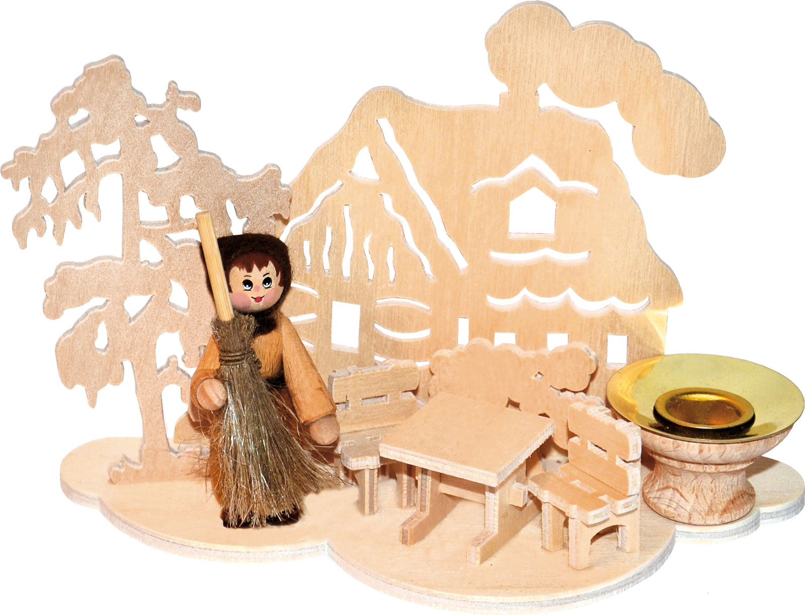 Tischschmuck zum Basteln, Wolke Haus