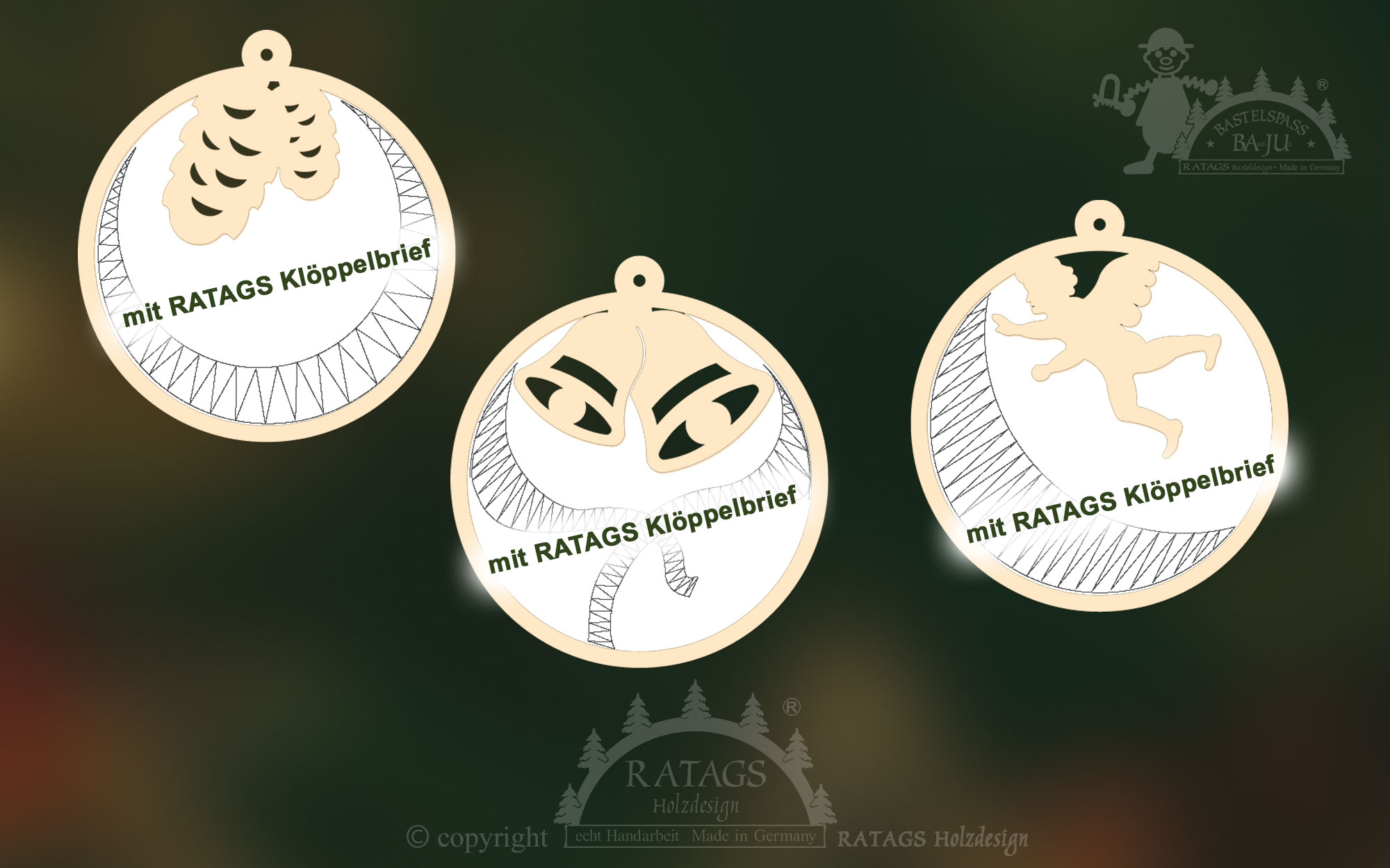 6 molduras para bordado, bolas para pendurar com 3 cartões de bordado RATAGS