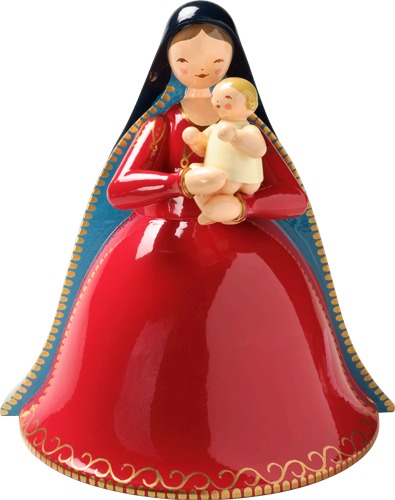 Madonna mit Christkind, einfach bemalt