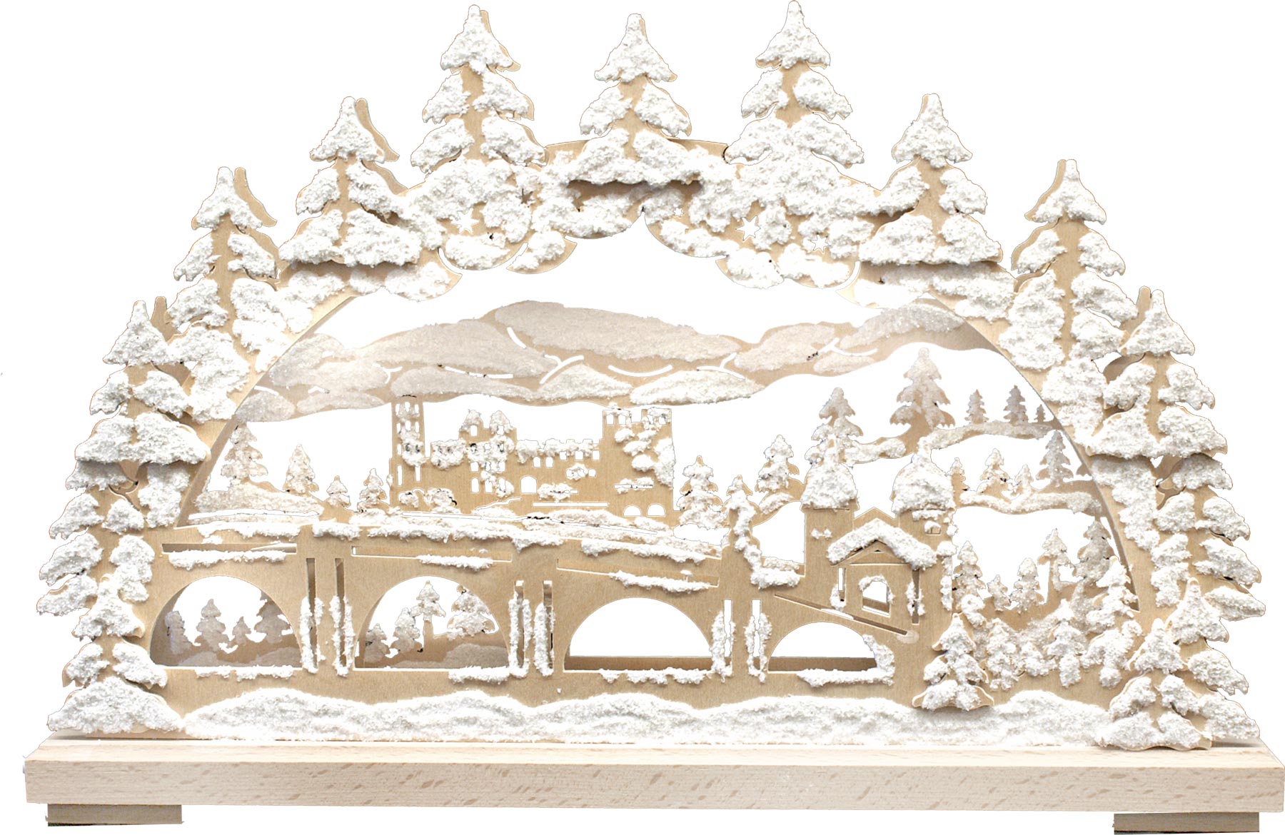 Small candle arch, Heidelberg, hoarfrost