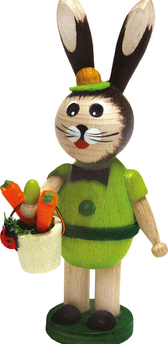 Konijntje, groen, emmertje