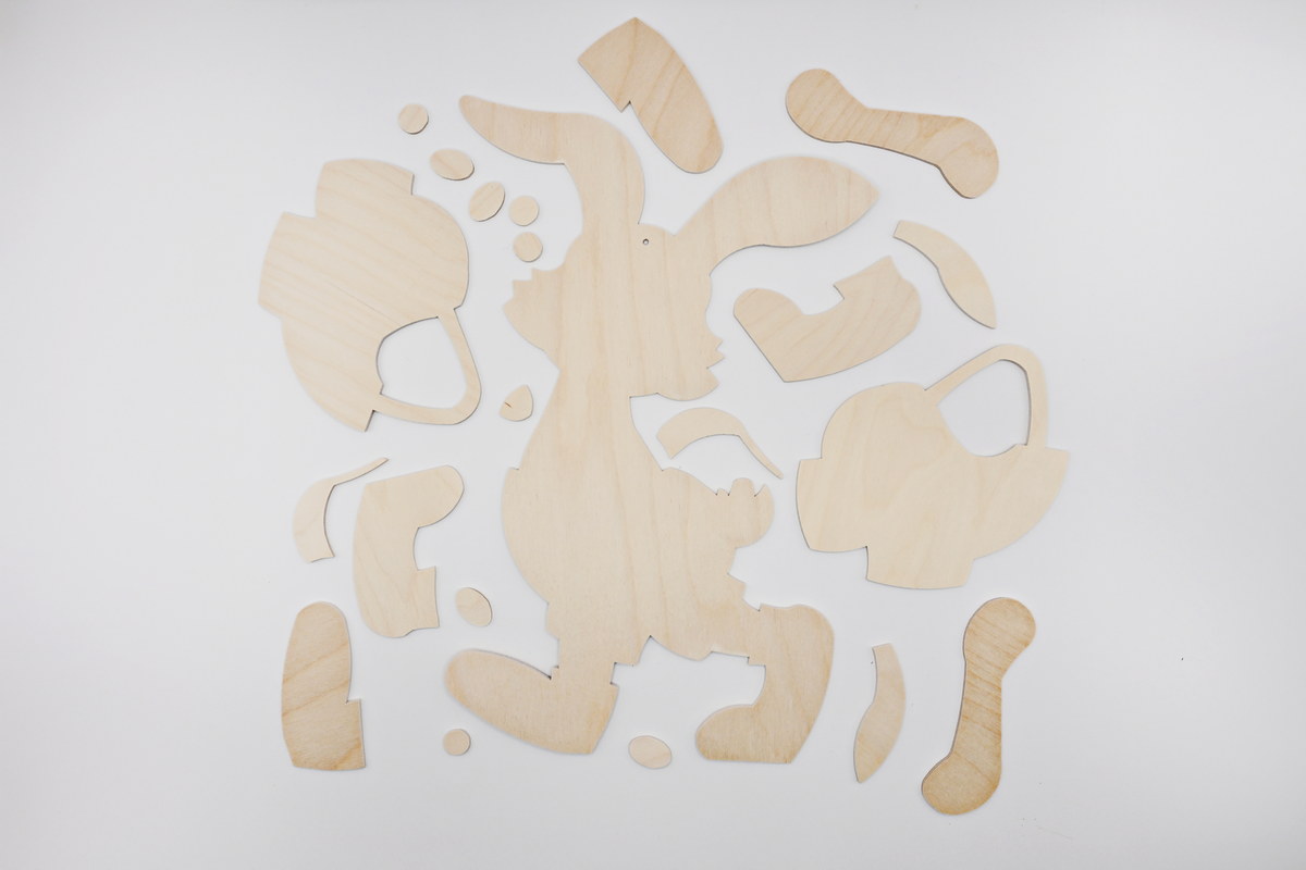 Dekoration Häschen, stor