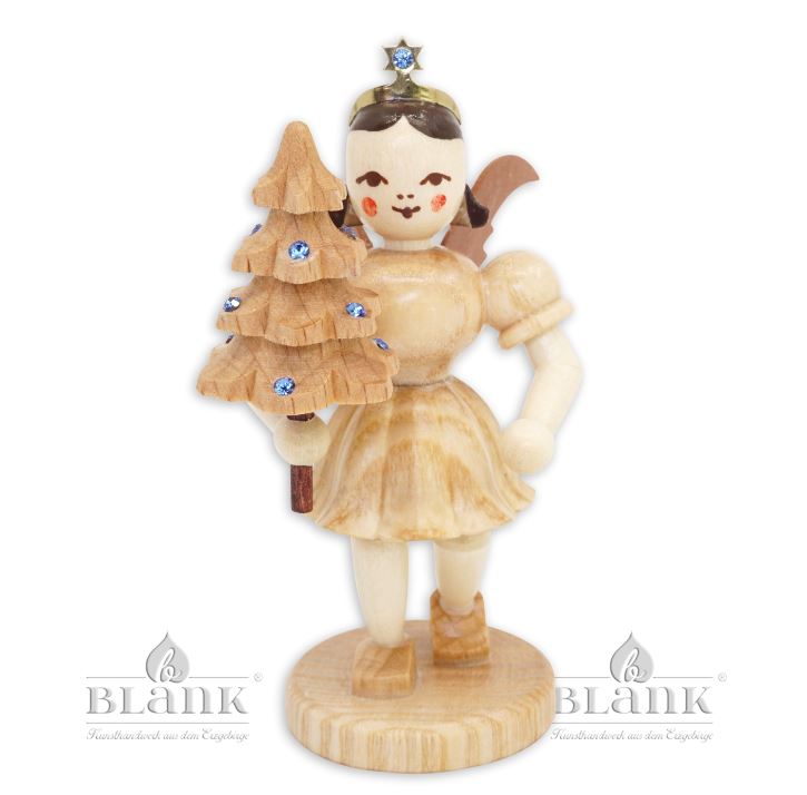 Short-skirted angel with small tree Preciosa crystals