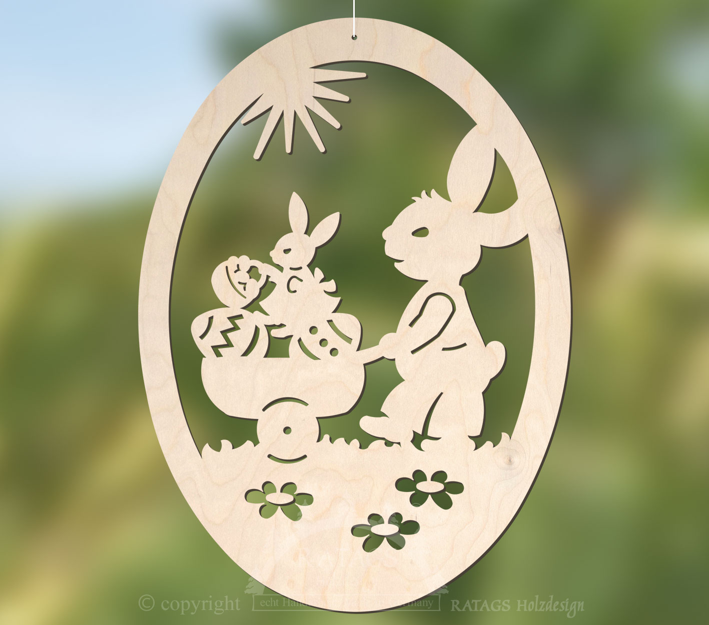 Window picture, rabbit walk