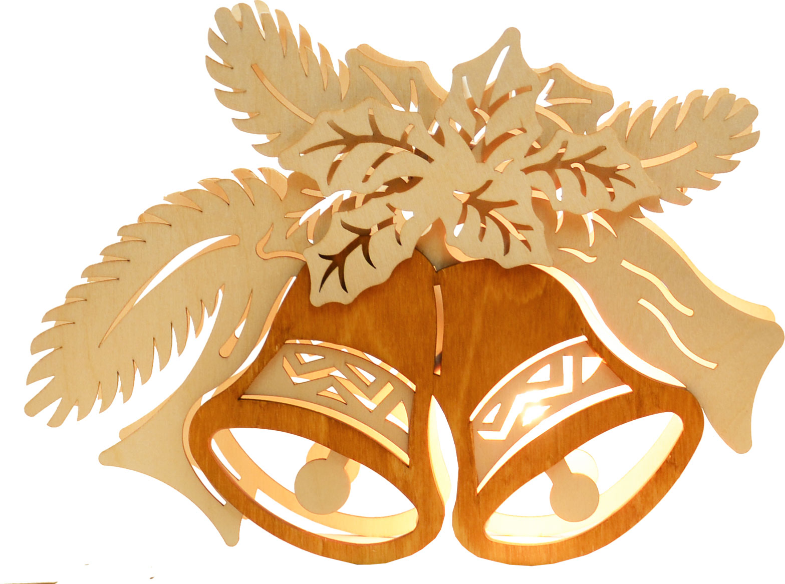 Fensterbild, beleuchtet, Glocke natur Fensterbild, beleuchtet, Glocke natur