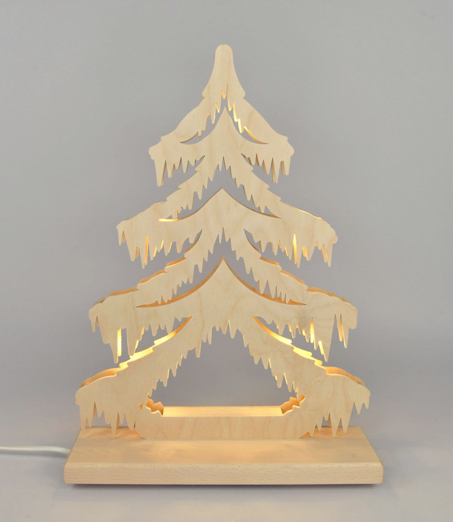 Small fir tree, on the pond, unassembled