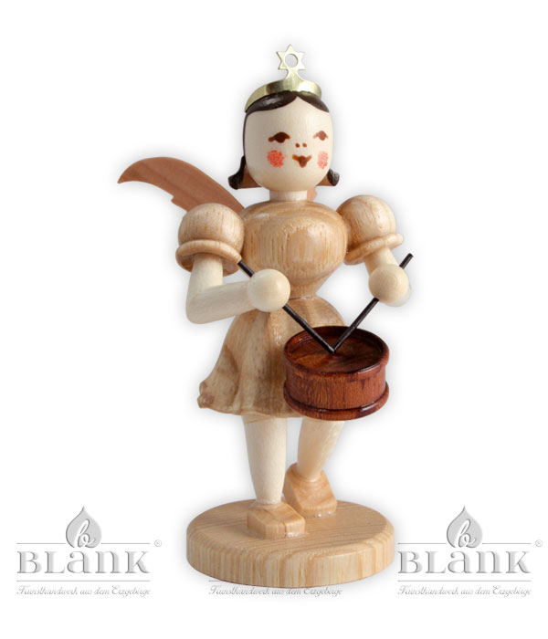 Angel in a short skirt with drum