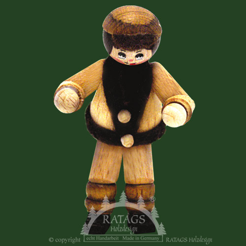 Figur, sitzendes Kind, natur, Basecap Figur, sitzendes Kind, natur, Basecap