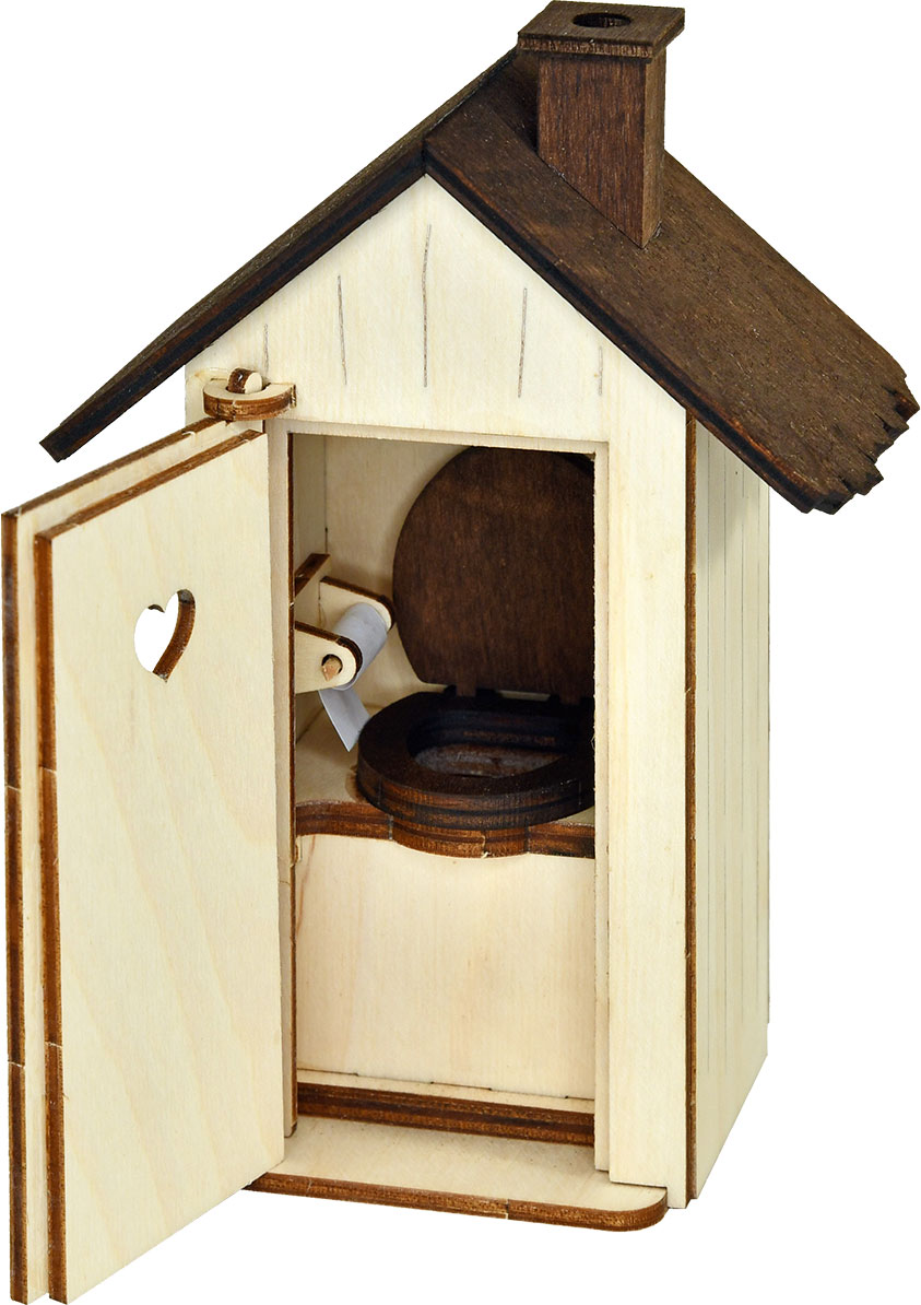 Räucherhaus -Toilettenhäuschen braun Größe: ca. 11 x 6 x 15 cm BxTxH Räucherhaus -Toilettenhäuschen braun Größe: ca. 11 x 6 x 15 cm BxTxH