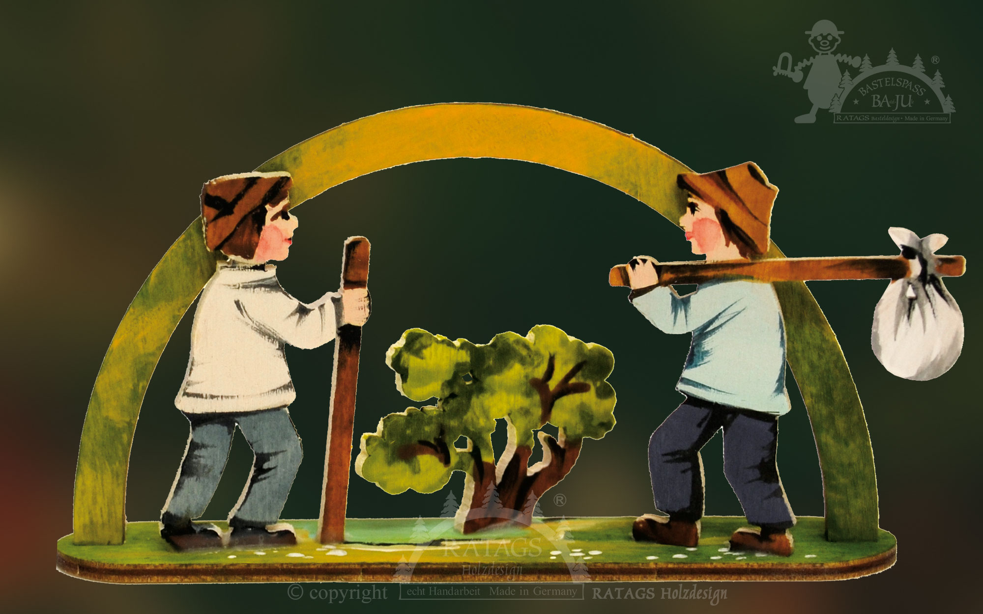 Mini-Schwibbogen zum Basteln Wanderlust