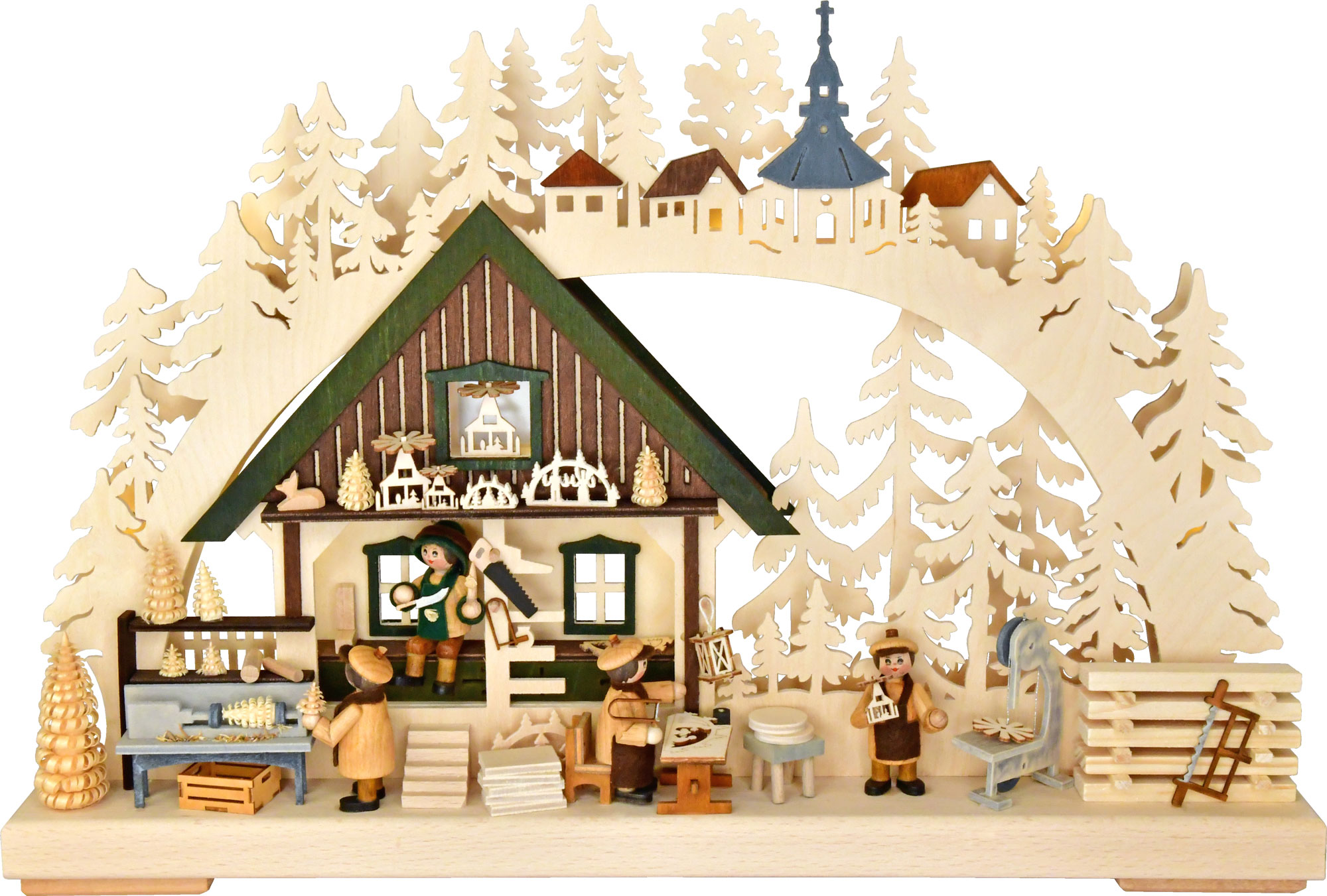 3D-lysbue, kunsthåndverk fra Erzgebirge