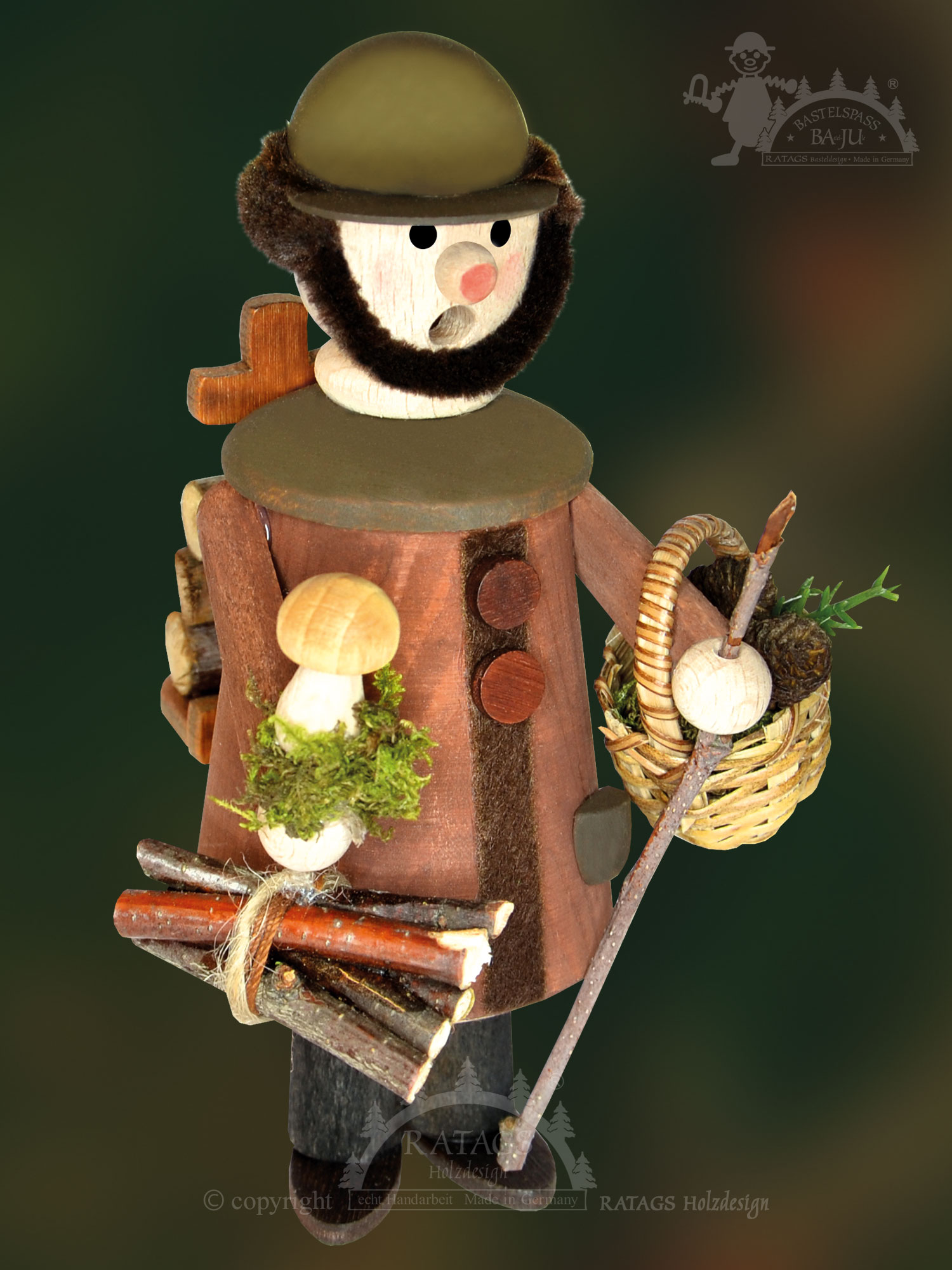 Incense smokers for crafting, forest man