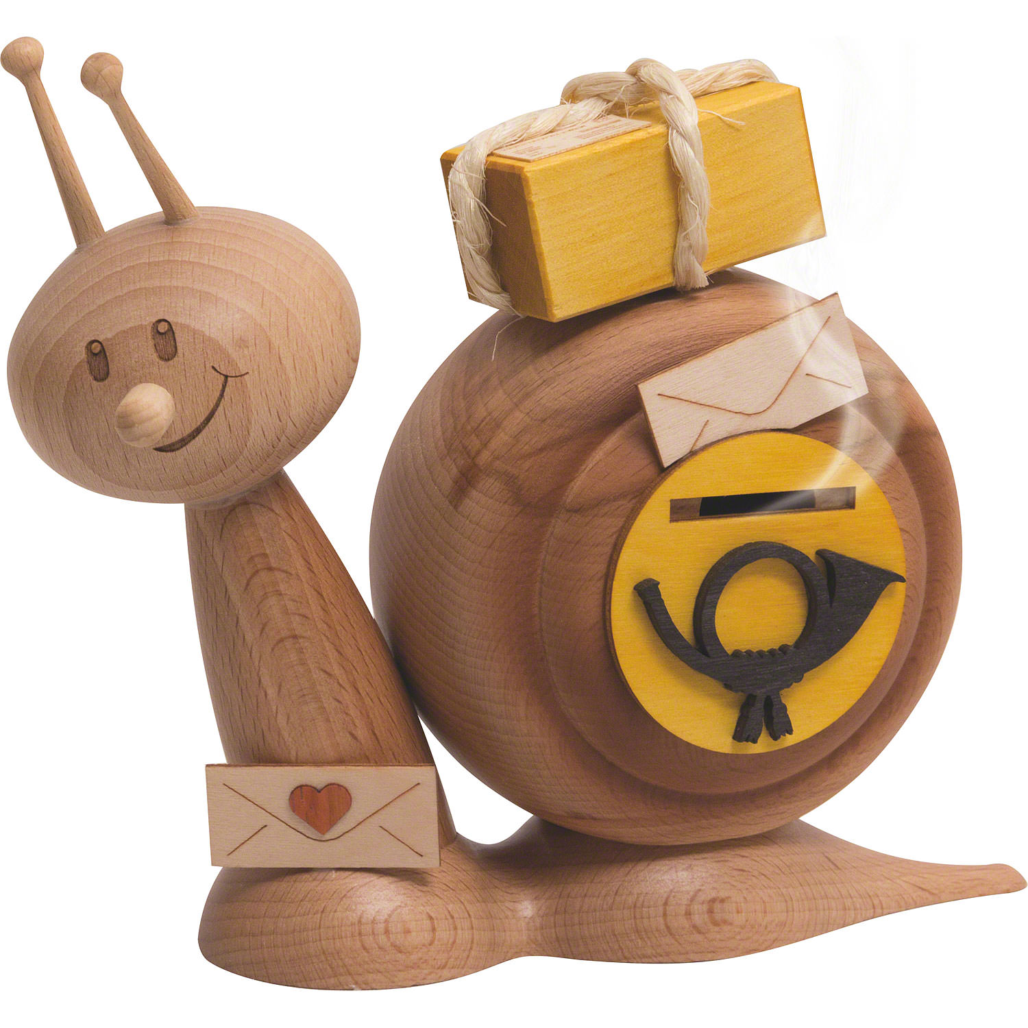 Smoking figure Schneck Sunny, post snail approx. 16 cm