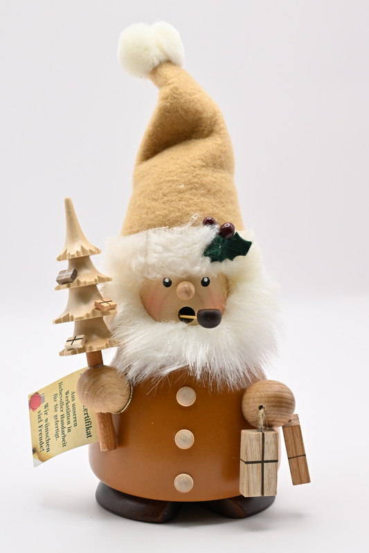 Räuchermann Weihnachtsmann natur 19,0 cm