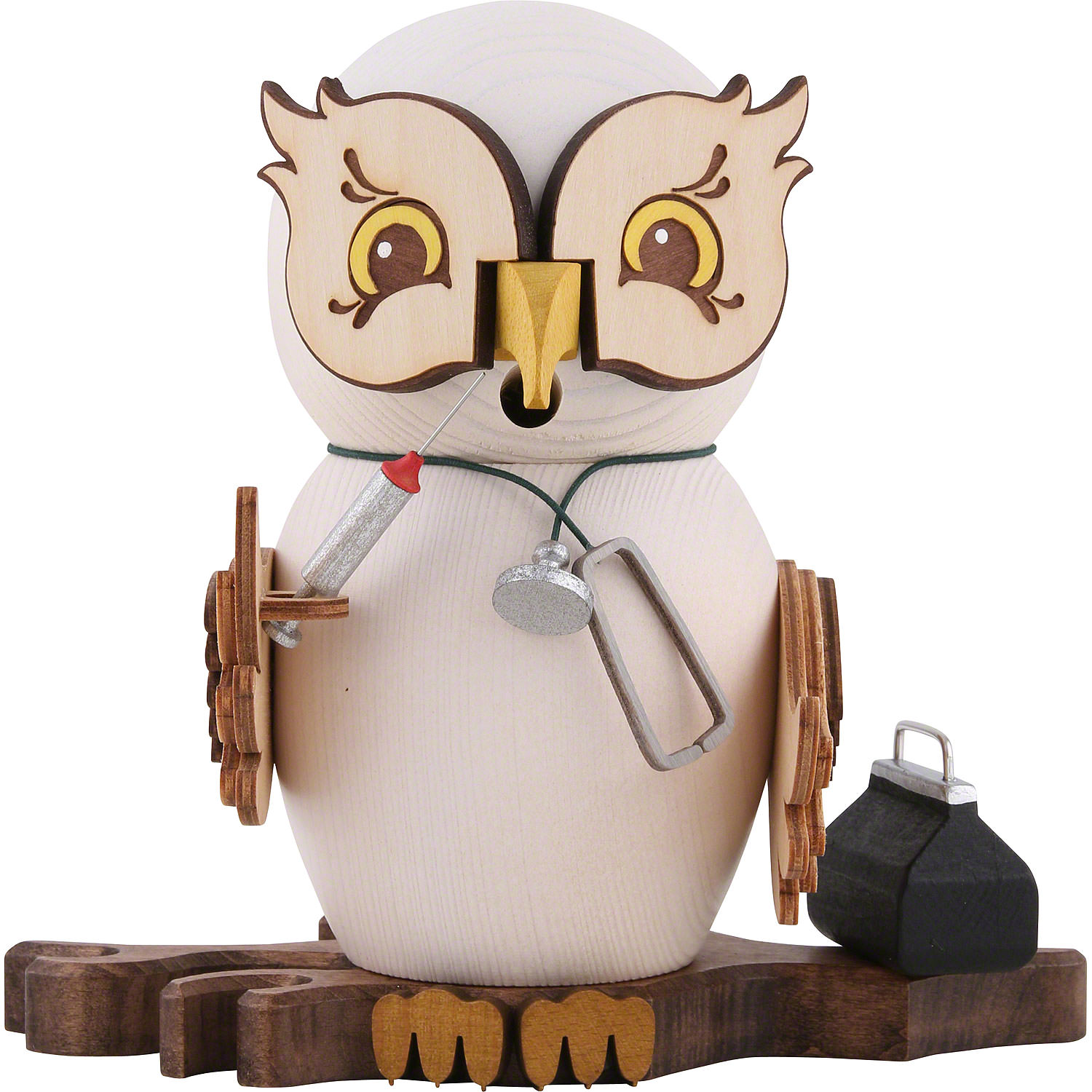 Smoking figure owl doctor NEW 2017 approx. 15 cm