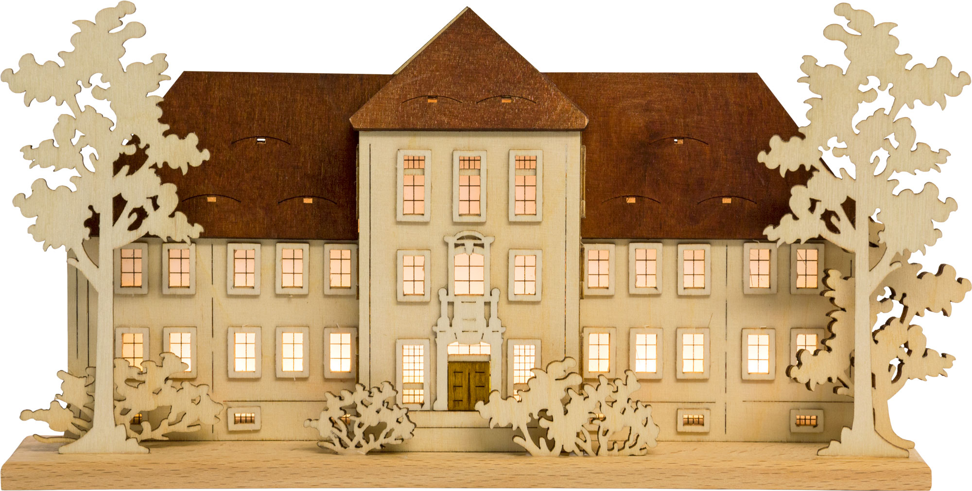 3D-Schwibbogen „Altes Polenzer Schloss“ (starý zámek v Polencu)  LED osvětlení