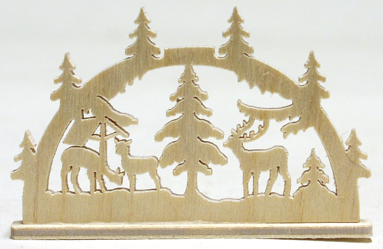 Miniature Schwibbogen forest animals