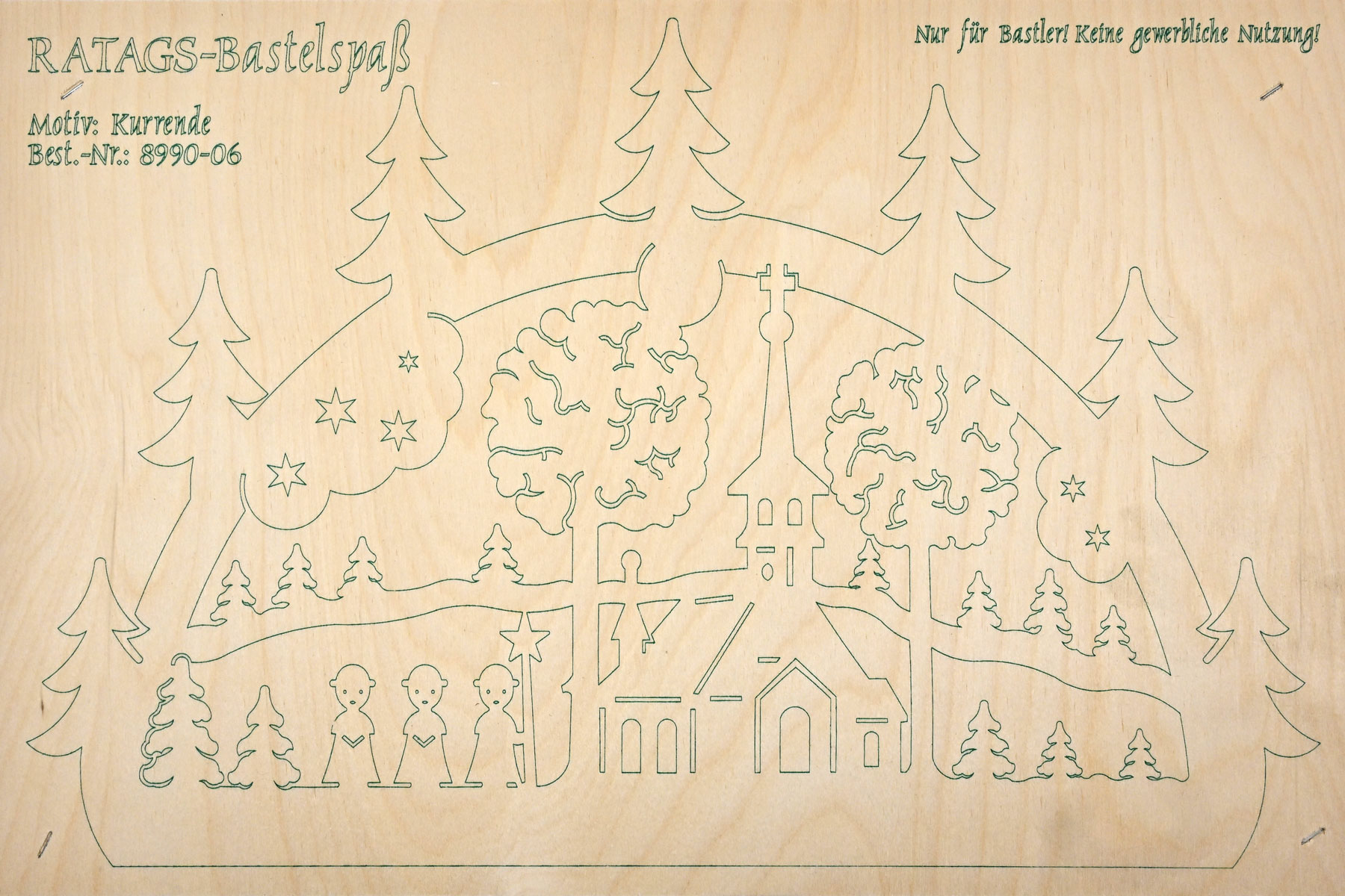 Schwibbogen zum Basteln, klein, Kurrende