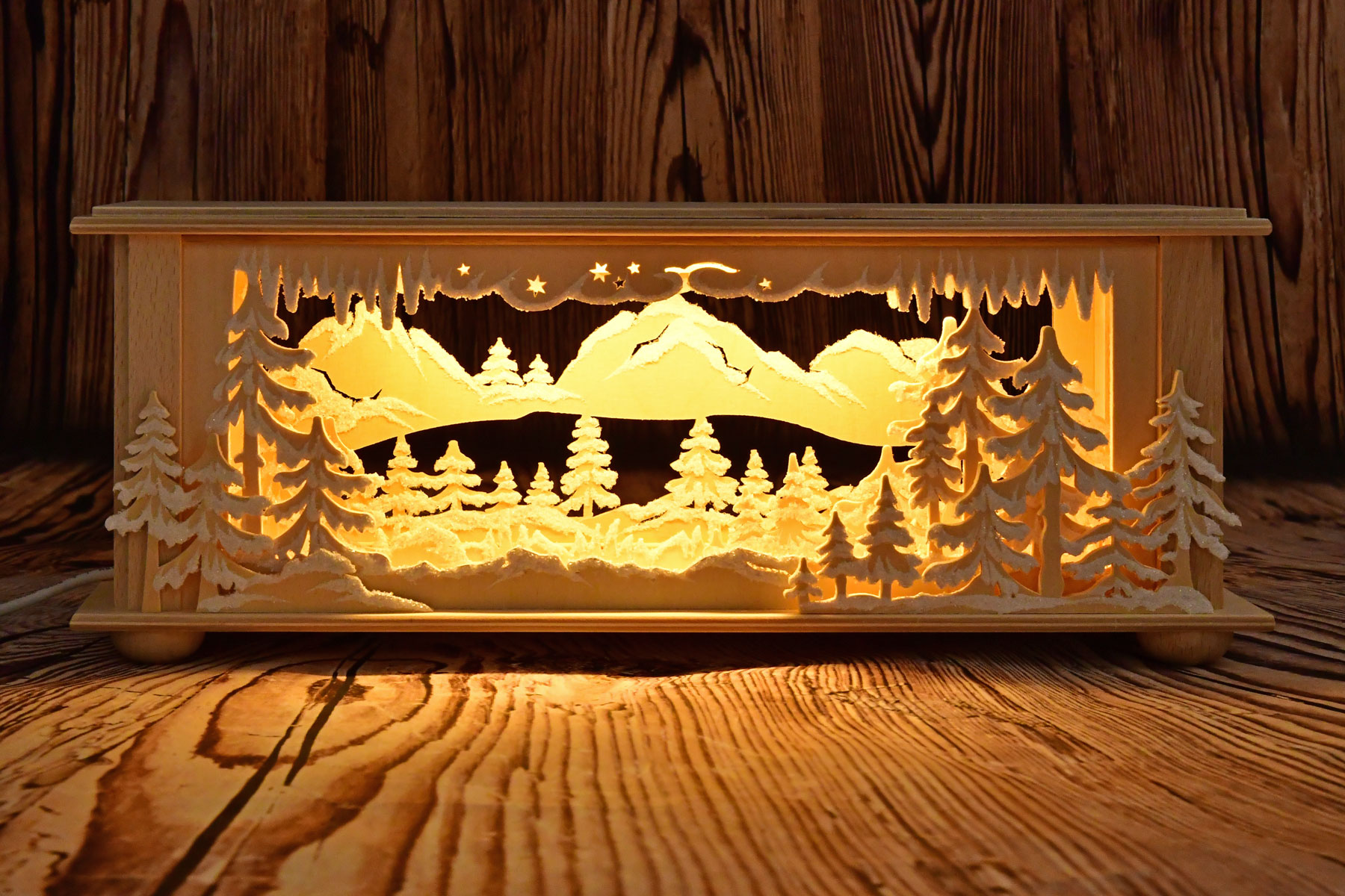 LED room light for fir trees, small, hoarfrost