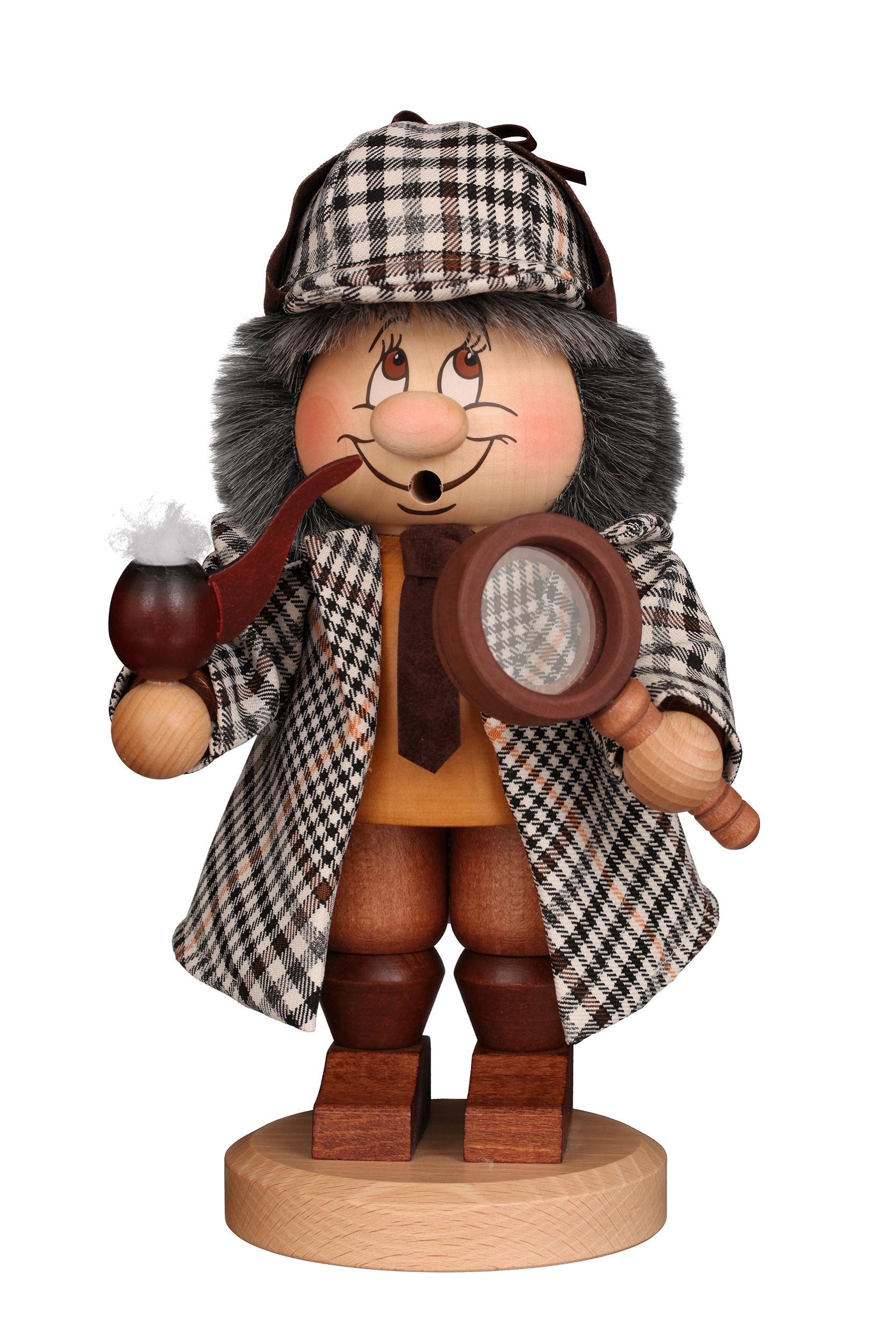 Wichtel Sherlock Holmes Räuchermann