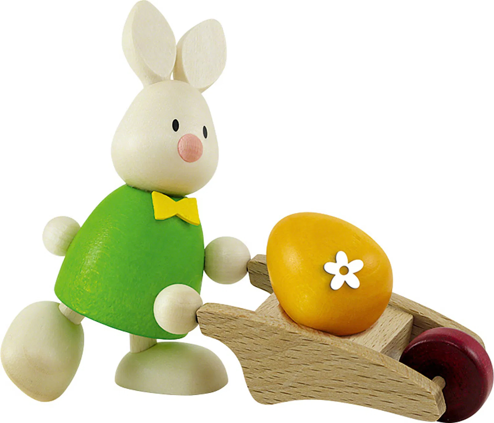Kaninchen Max mit Schubkarre & Ei