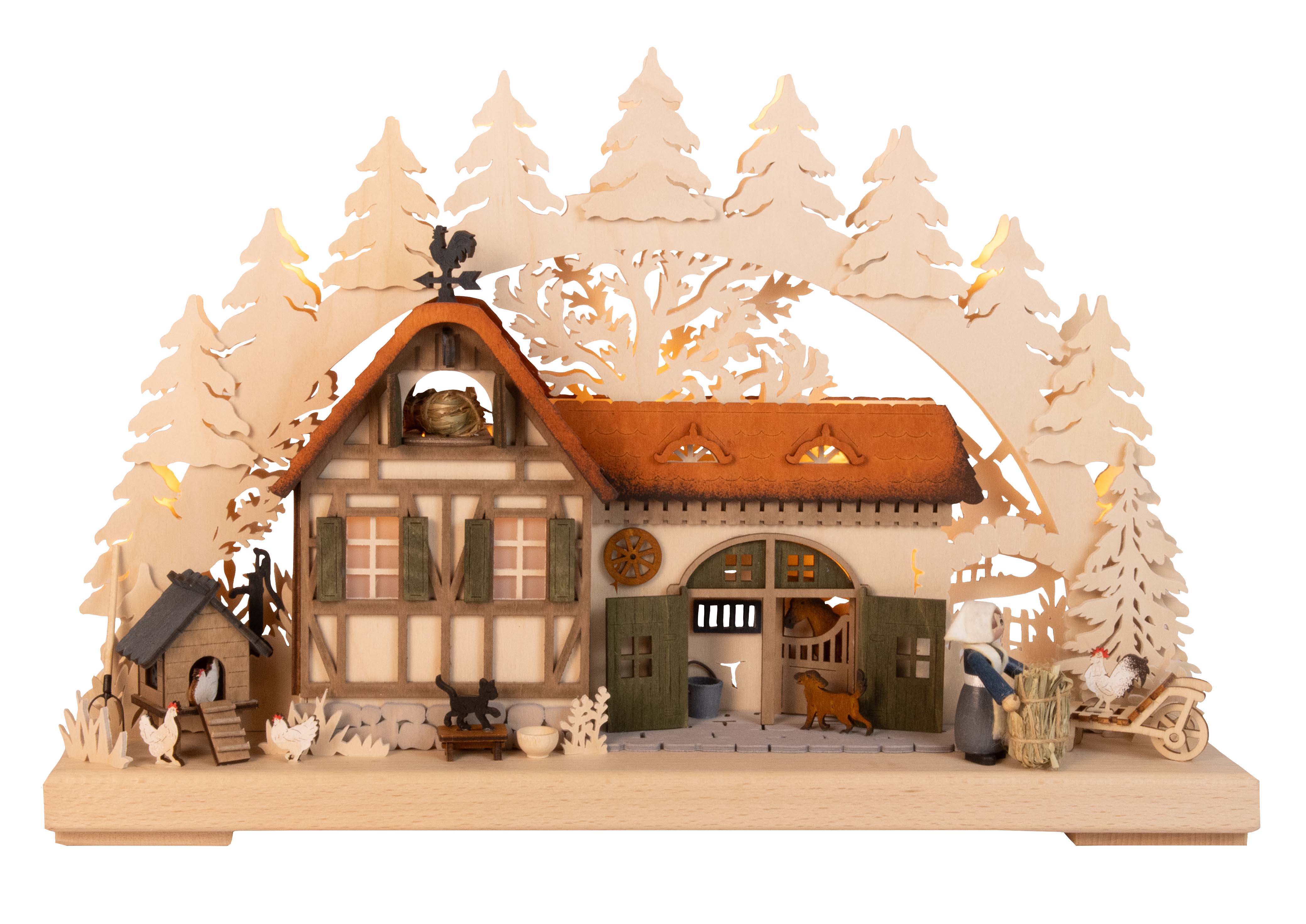 3D Schwibbogen kl. Bauernhof