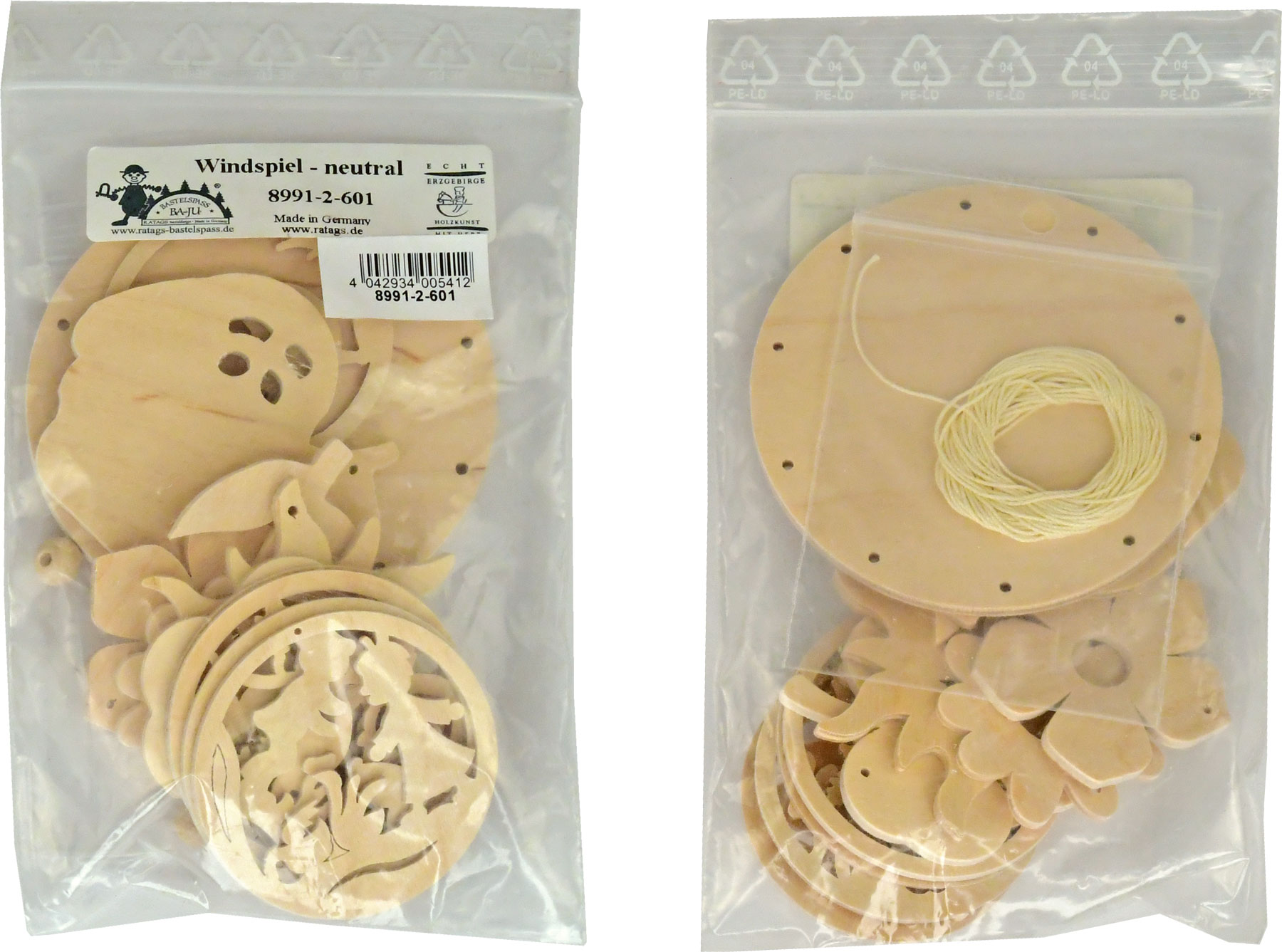 Windspiel zum Basteln, neutral