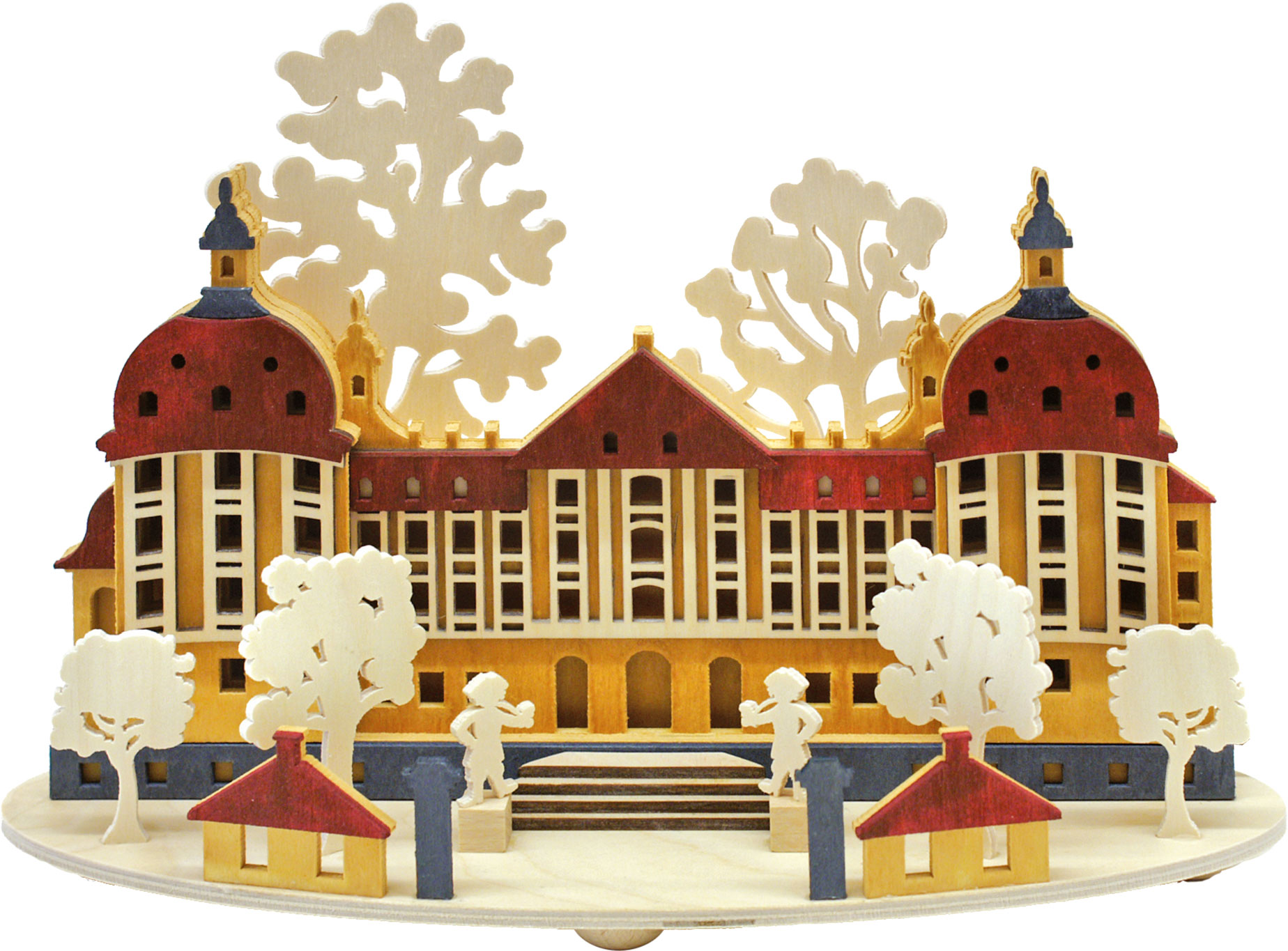 Schloss Moritzburg mit LED-Beleuchtung