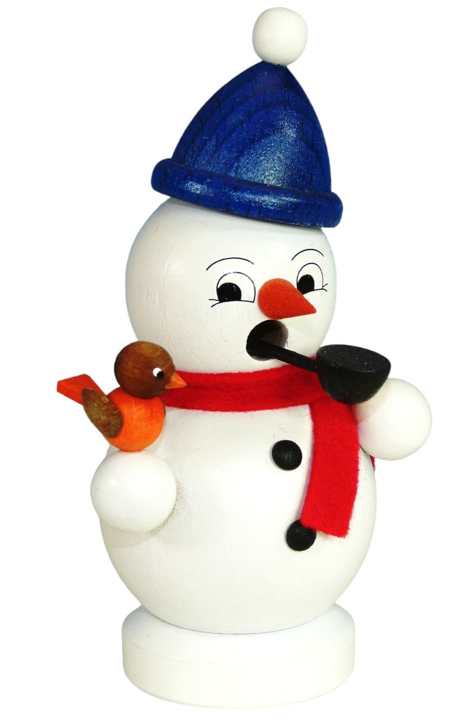 Incense burner, snowman, bird