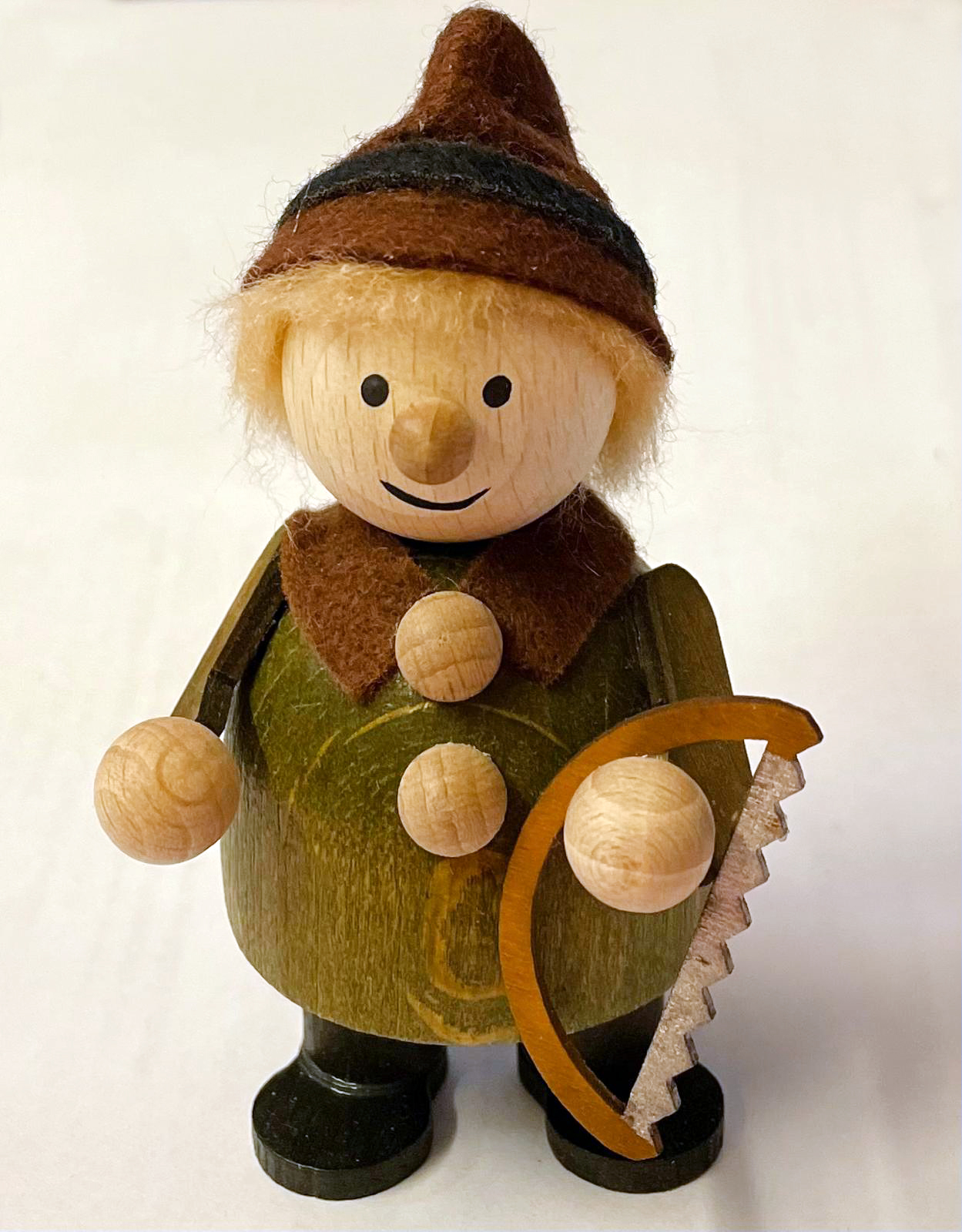 Figur, Waldarbeiter, grün