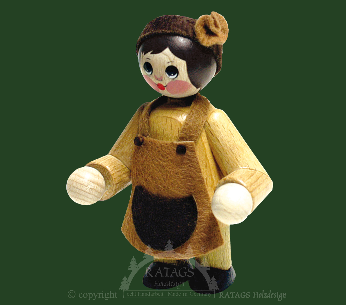 Large figure, girl with headband