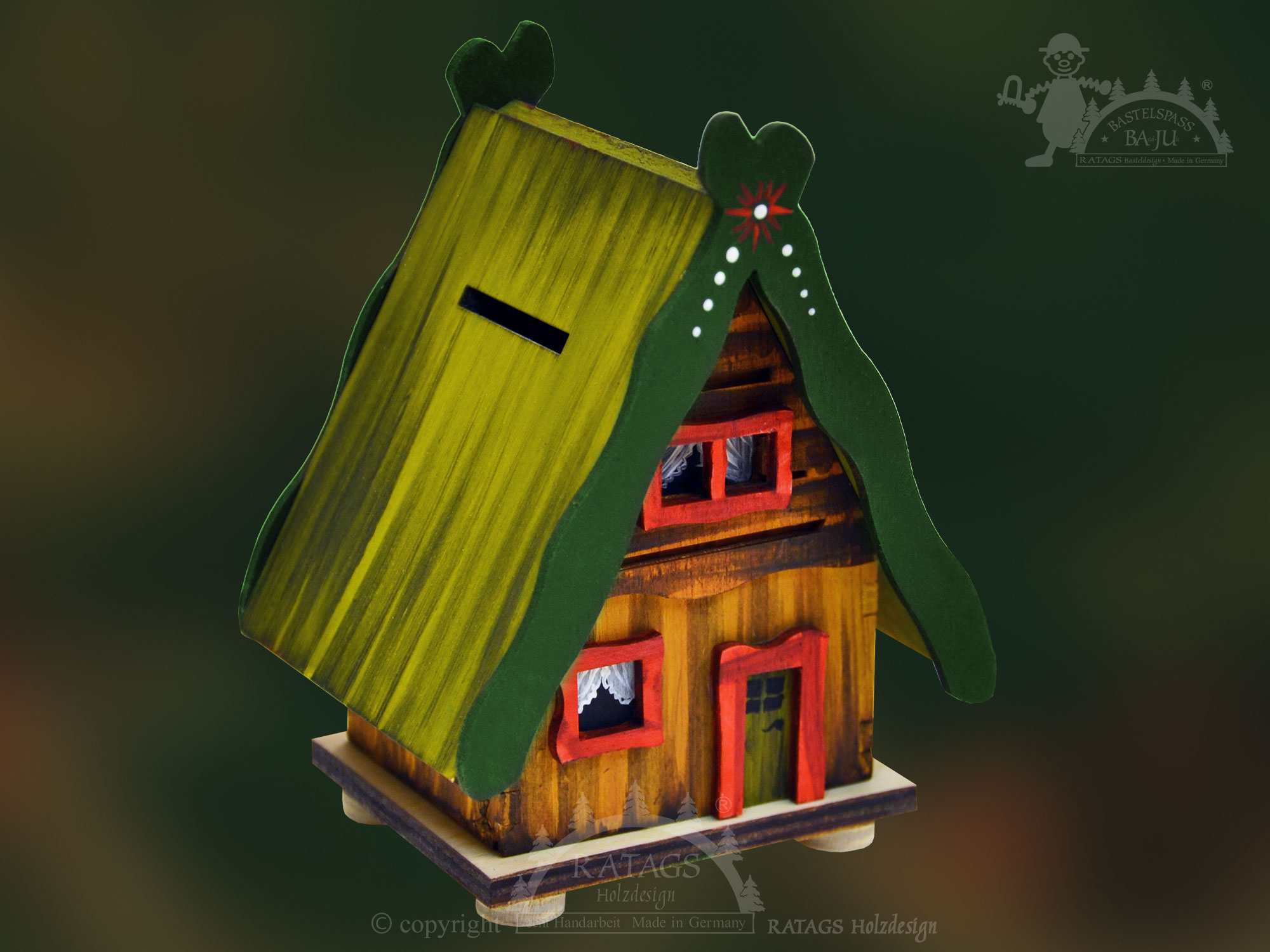 Craft money box, little house