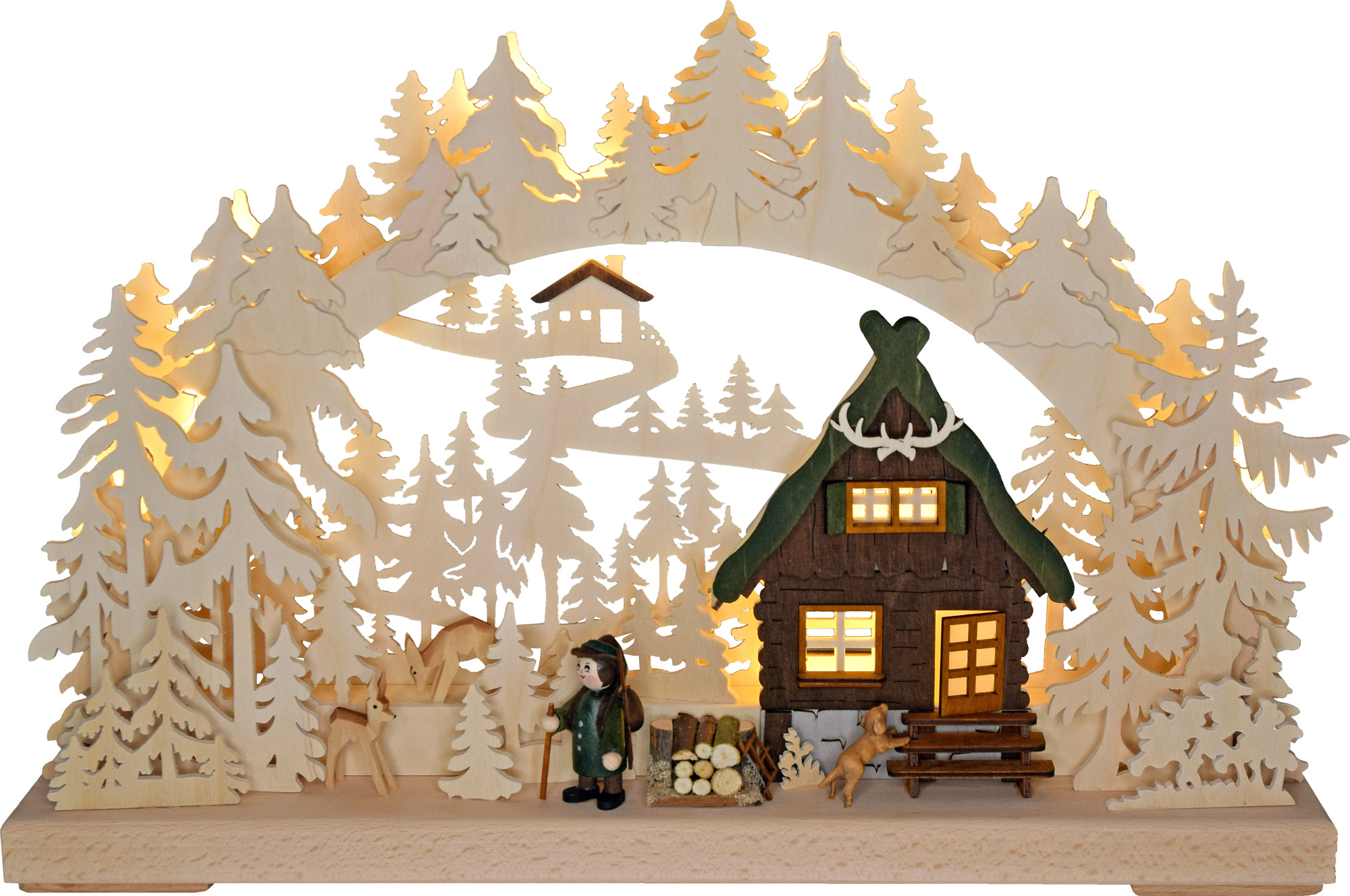 Small 3D Schwibbogen, forest house