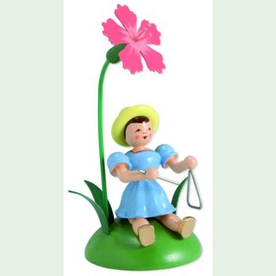 Nelke, Triangel Blumenkind sitzend Nelke, Triangel Blumenkind sitzend