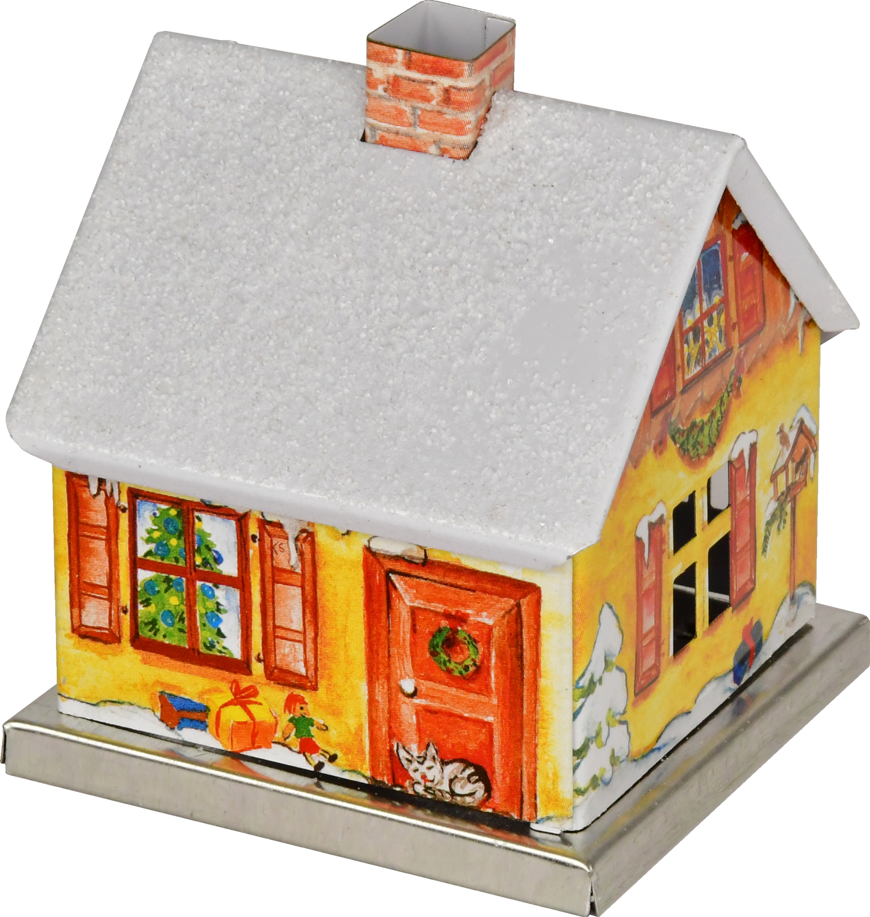 KNOX metal incense house – range B No. 5 Christmas house