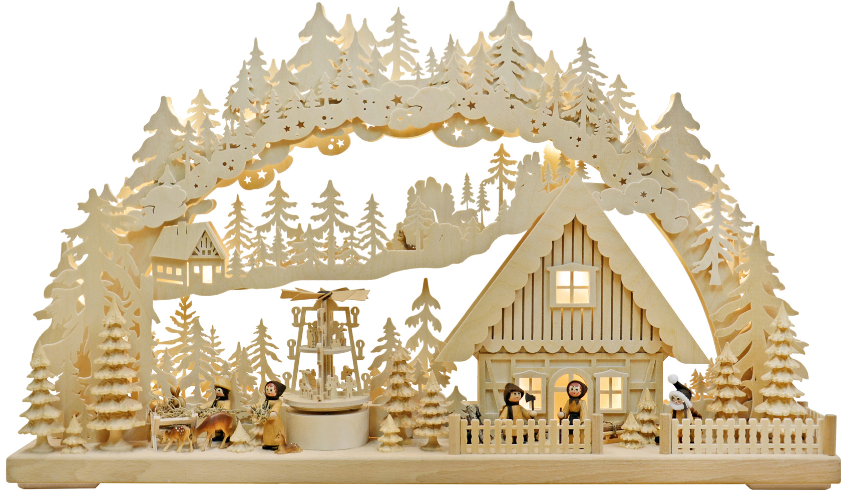 3D-Schwibbogen groß, Winteridylle