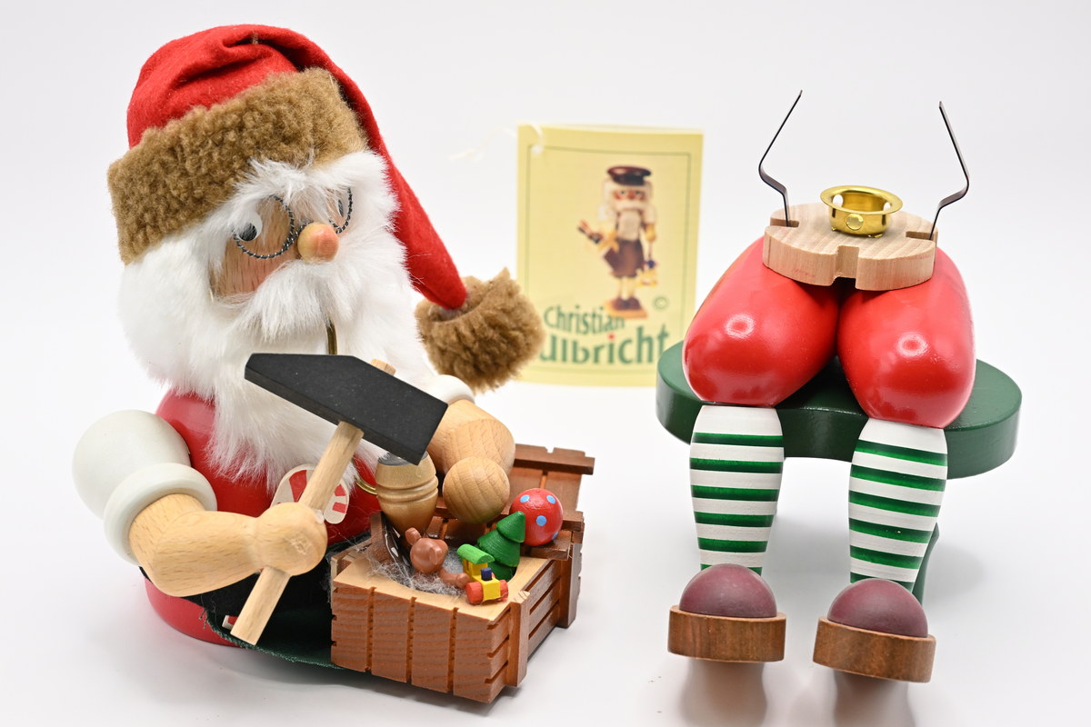 Räuchermann, Weihnachtsmann, sitzend H 22 cm