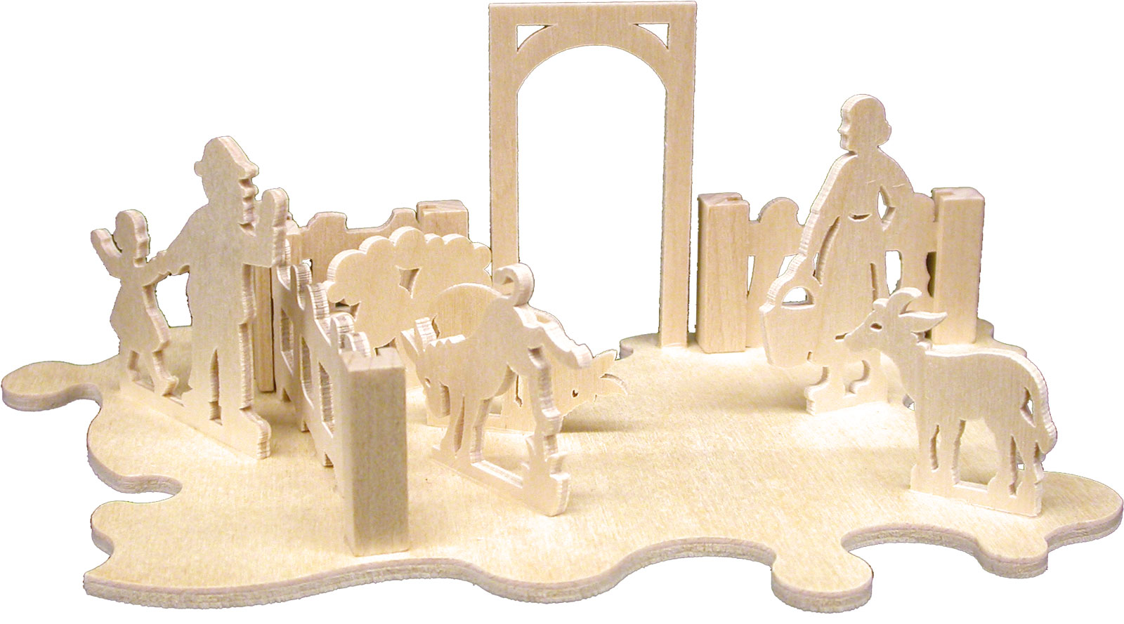 Donkey farm puzzle, for crafting, entrance