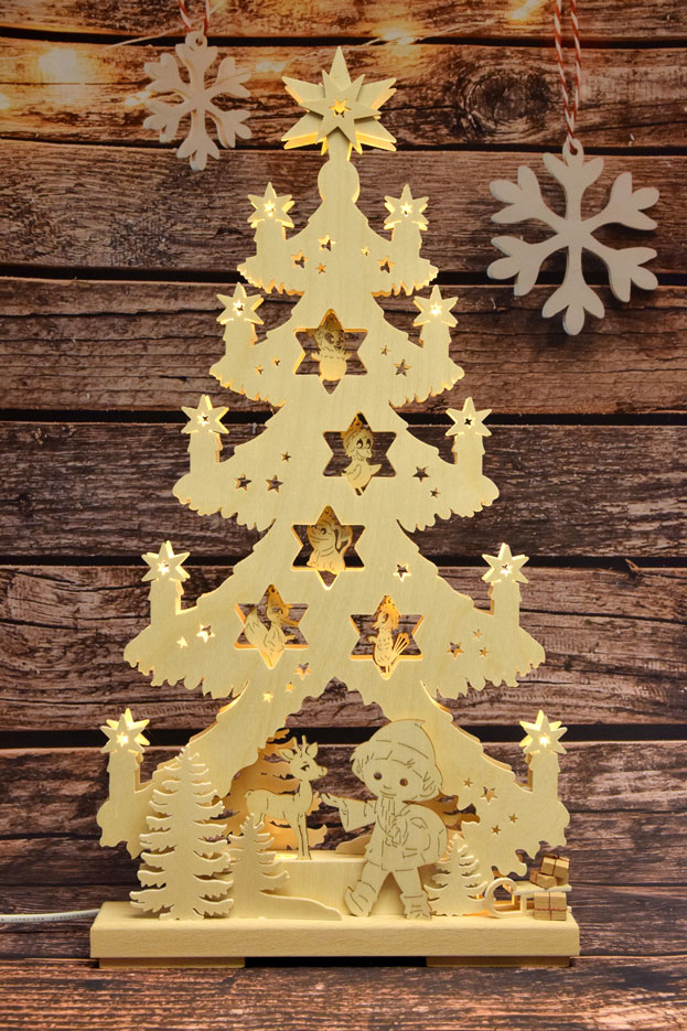 Medium-sized fir tree, Sandman in the fairy tale forest