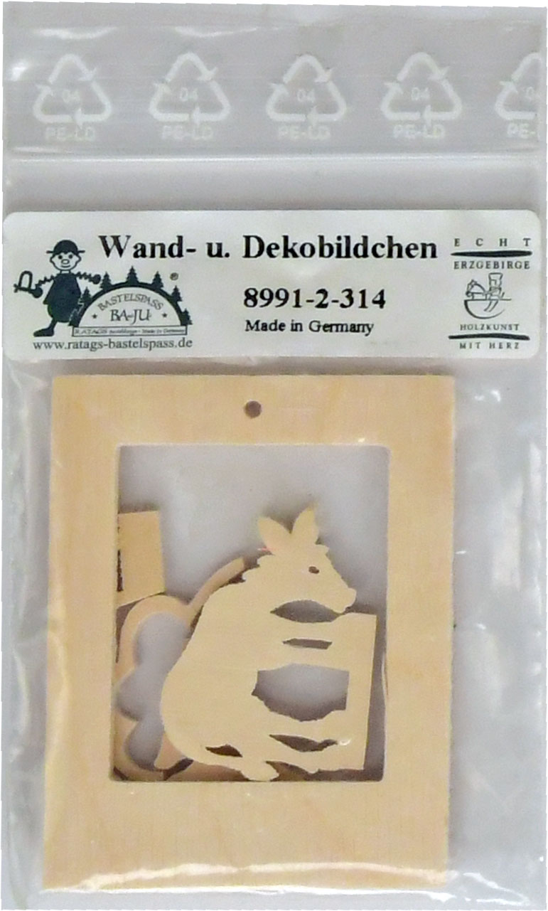 Baumbehang zum Basteln, Esel
